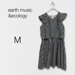 アースミュージックアンドエコロジー(earth music & ecology)のearth music&ecology セットアップ風ワンピース フェミニン(ひざ丈ワンピース)