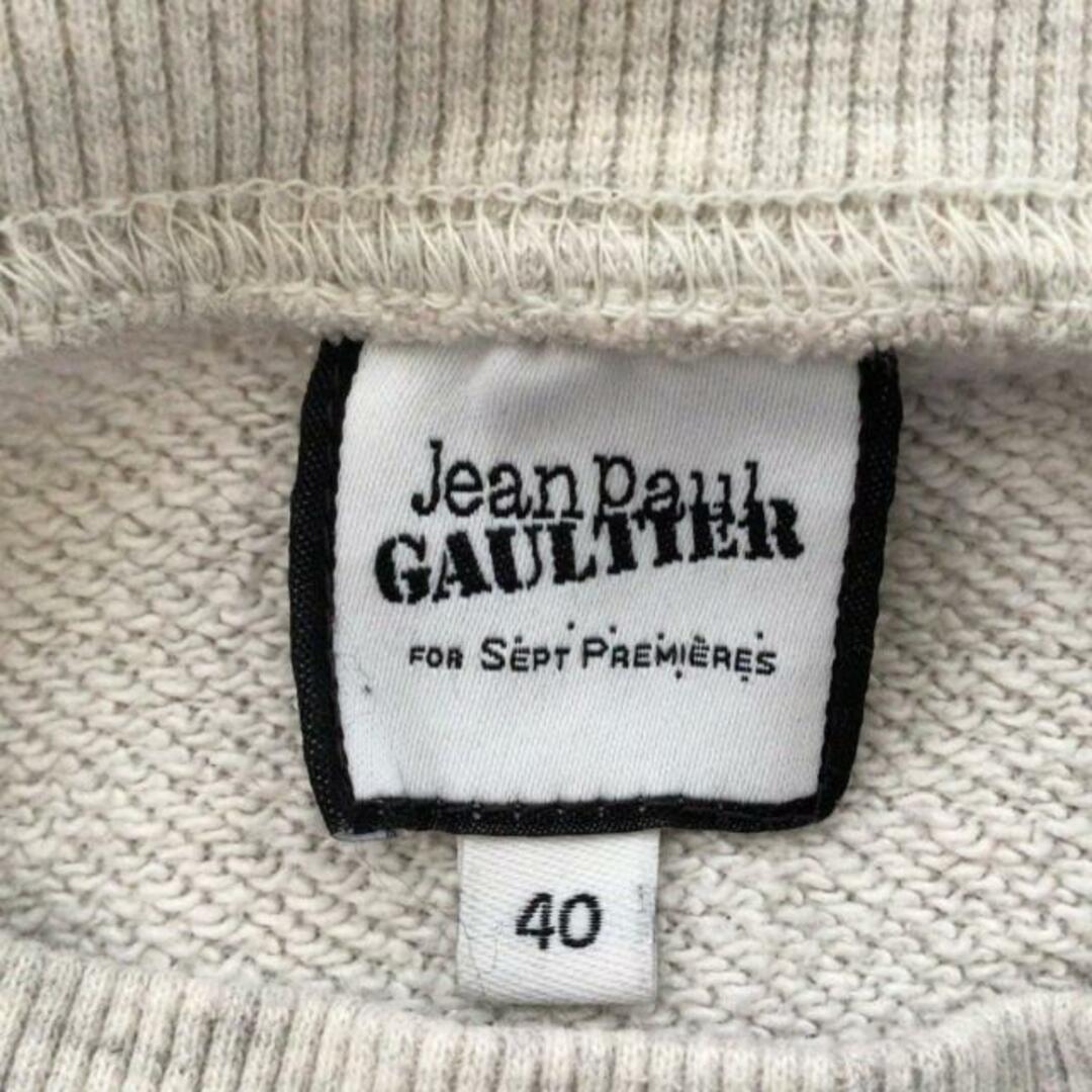 Jean-Paul GAULTIER(ジャンポールゴルチエ)のJeanPaulGAULTIER(ゴルチエ) 長袖カットソー サイズ40 M レディース - アイボリー×ダークネイビー×マルチ クルーネック レディースのトップス(カットソー(長袖/七分))の商品写真