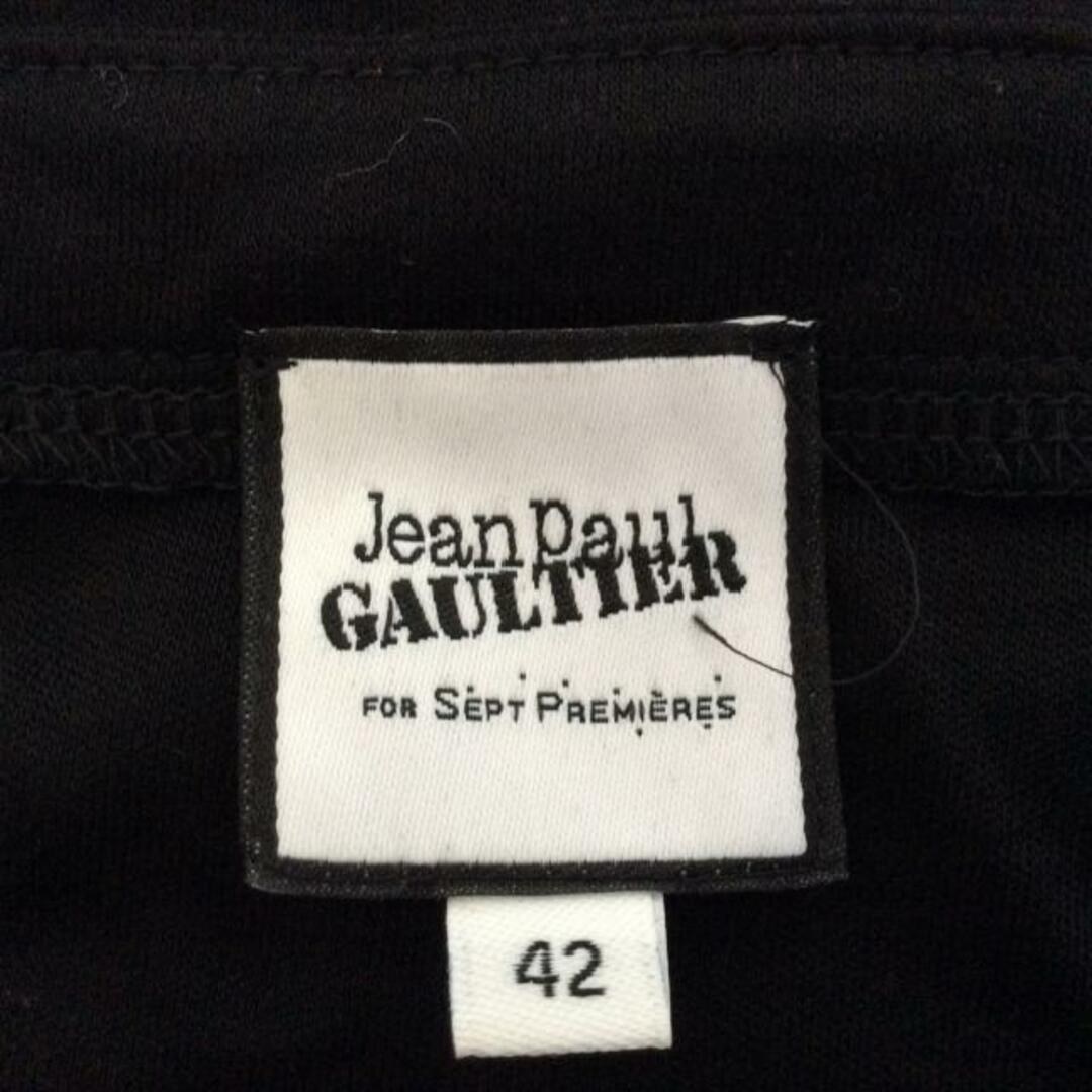 Jean-Paul GAULTIER(ジャンポールゴルチエ)のJeanPaulGAULTIER(ゴルチエ) 長袖カットソー サイズ42 L レディース - 黒×ブルー×マルチ レディースのトップス(カットソー(長袖/七分))の商品写真