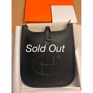 エルメス(Hermes)の3月末までの掲載 新品♡ HERMES エブリンTPM 16 アマゾーヌ　黒(ショルダーバッグ)