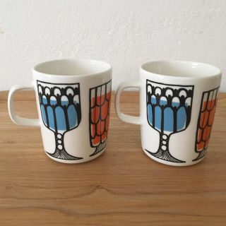 マリメッコ(marimekko)のmarimekko マグカップ 2個セット(グラス/カップ)