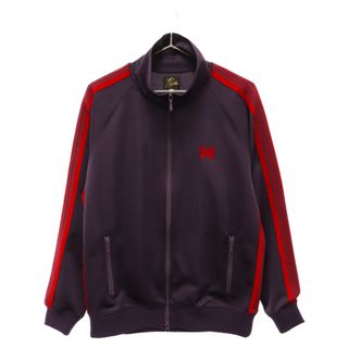 ニードルス(Needles)のNeedles ニードルス 22AW Track Jacket Poly Smooth トラックジャケットポリスムース パープル/レッド LQ227(フライトジャケット)