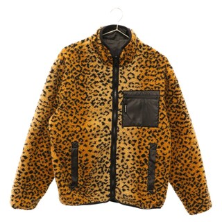 シュプリーム(Supreme)のSUPREME シュプリーム 17AW Leopard Fleece Reversible Jacket レオパードリバーシブルフリースジャケット ブラウン(フライトジャケット)