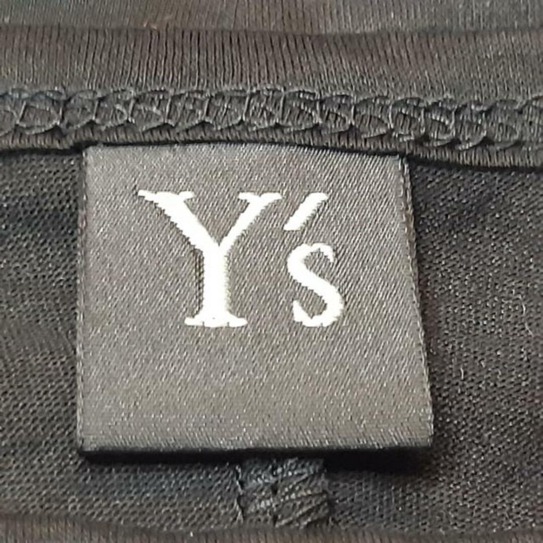 Y´s(ワイズ) 長袖カットソー サイズ2 M レディース美品 - 黒×白 刺繍