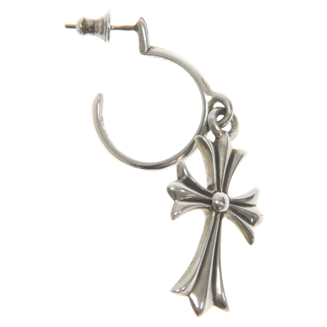 Chrome Hearts(クロムハーツ)のCHROME HEARTS クロムハーツ TINY CH CROSS タイニーCHクロスフープ シルバーピアス メンズのアクセサリー(ピアス(片耳用))の商品写真