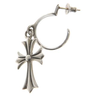 クロムハーツ(Chrome Hearts)のCHROME HEARTS クロムハーツ TINY CH CROSS タイニーCHクロスフープ シルバーピアス(ピアス(片耳用))