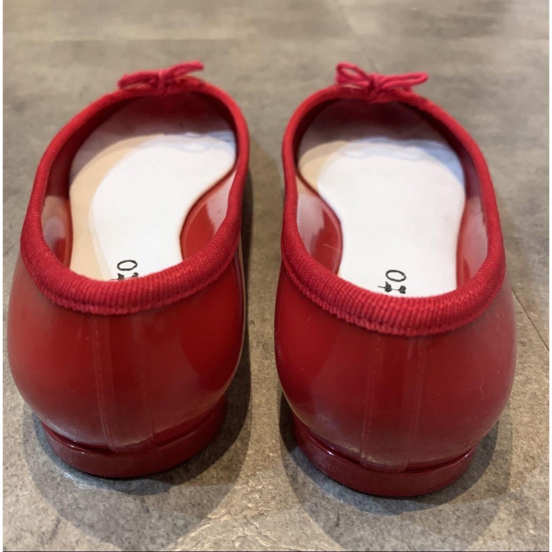 repetto(レペット)の美品repetto レペット エナメル バレエシューズ レインシューズ　赤　36 レディースの靴/シューズ(バレエシューズ)の商品写真