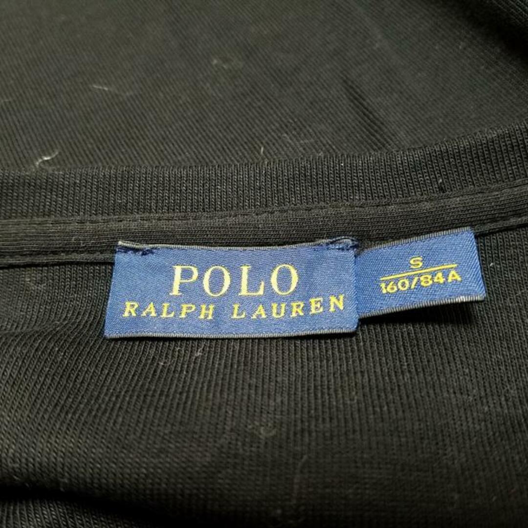 POLO RALPH LAUREN(ポロラルフローレン)のPOLObyRalphLauren(ポロラルフローレン) 半袖Tシャツ サイズS レディース美品  - 黒 クルーネック/ビジュー レディースのトップス(Tシャツ(半袖/袖なし))の商品写真