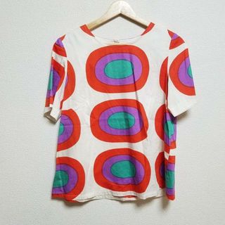 marimekko - marimekko(マリメッコ) 半袖カットソー サイズ36 S レディース - 白×レッド×マルチ