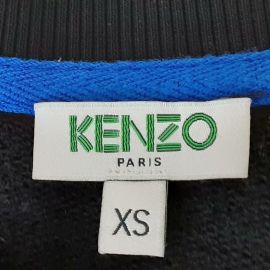 KENZO(ケンゾー)のKENZO(ケンゾー) トレーナー サイズXS メンズ美品  - 黒×マルチ 長袖/トラ/刺繍 メンズのトップス(スウェット)の商品写真