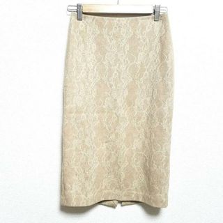 マックスマーラ(Max Mara)のMax Mara(マックスマーラ) スカート サイズ36 S レディース - ライトブラウン ひざ丈/レース(その他)