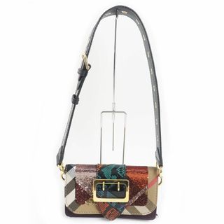 バーバリー(BURBERRY)の極美品□BURBERRY/バーバリー THE PATCHWORK ノバチェック 異素材切替 3WAY ショルダー/クロスボディ/クラッチバッグ マルチ イタリア製(ショルダーバッグ)