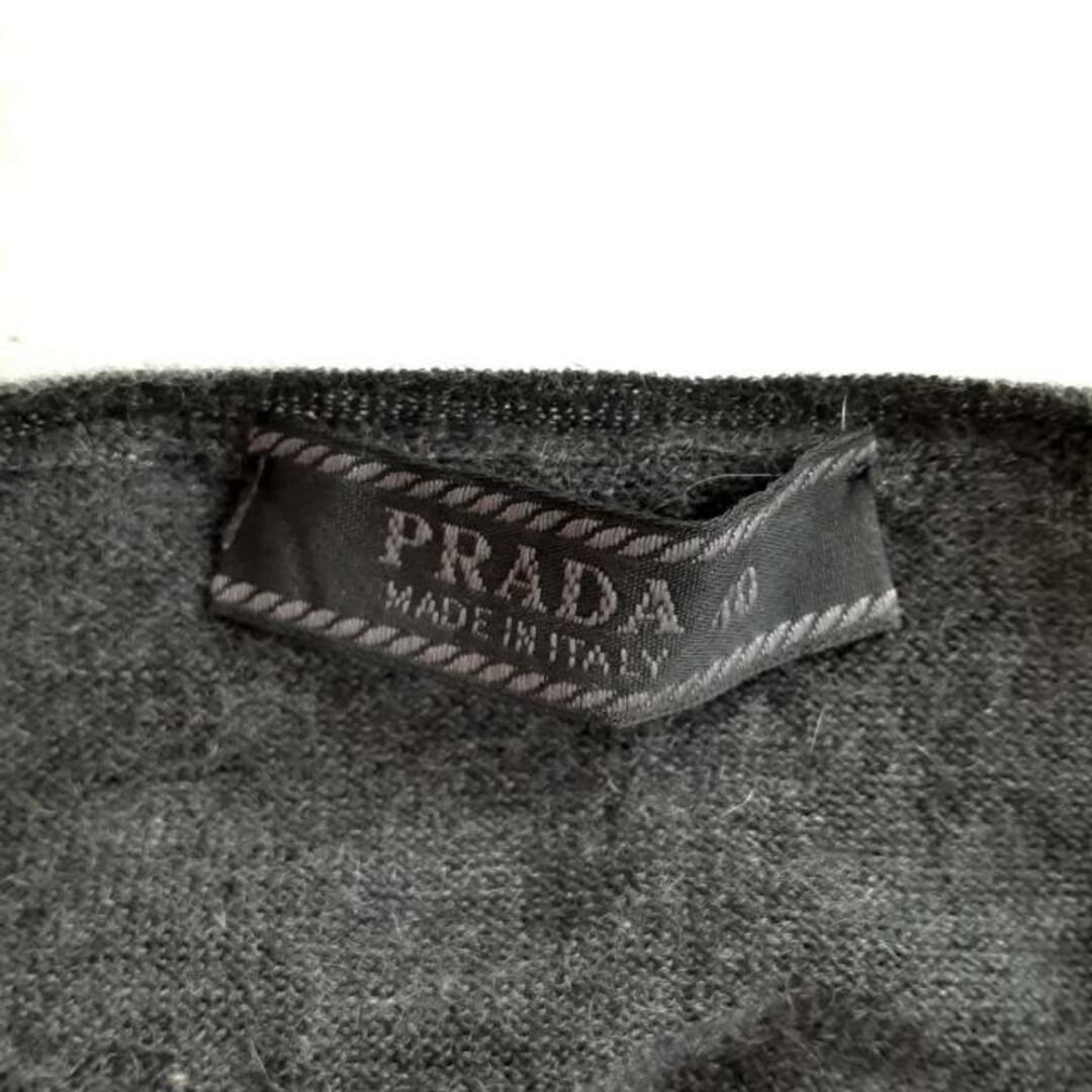 PRADA(プラダ)のPRADA(プラダ) 長袖カットソー サイズ40 M レディース - ダークグレー Vネック レディースのトップス(カットソー(長袖/七分))の商品写真