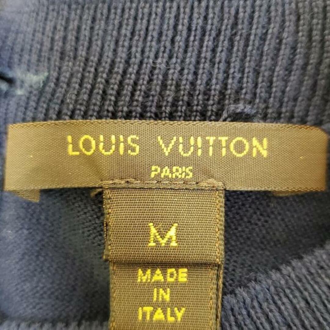 LOUIS VUITTON(ルイヴィトン)のLOUIS VUITTON(ルイヴィトン) 半袖セーター サイズM レディース美品  - ダークネイビー クルーネック レディースのトップス(ニット/セーター)の商品写真