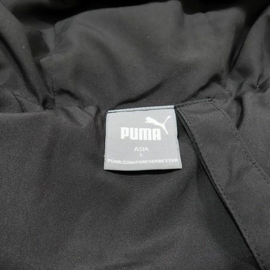 PUMA(プーマ)のプーマ PUMA ダウンジャケット ブルゾン ジップアップ フード L 黒 メンズのジャケット/アウター(ダウンジャケット)の商品写真