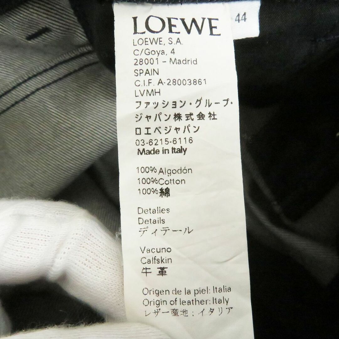 LOEWE(ロエベ)の美品□LOEWE/ロエベ H2262111IB ボタンフライ ロゴレザーパッチ フィッシャーマン デニムパンツ/ジーンズ ブルー 44 イタリア製  正規品 メンズのパンツ(デニム/ジーンズ)の商品写真