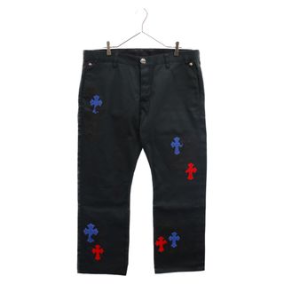 クロムハーツ(Chrome Hearts)のCHROME HEARTS クロムハーツ CHINOS CEM CRPATCH マルチカラークロスパッチカスタム チノパンツ ワーク ブラック(その他)