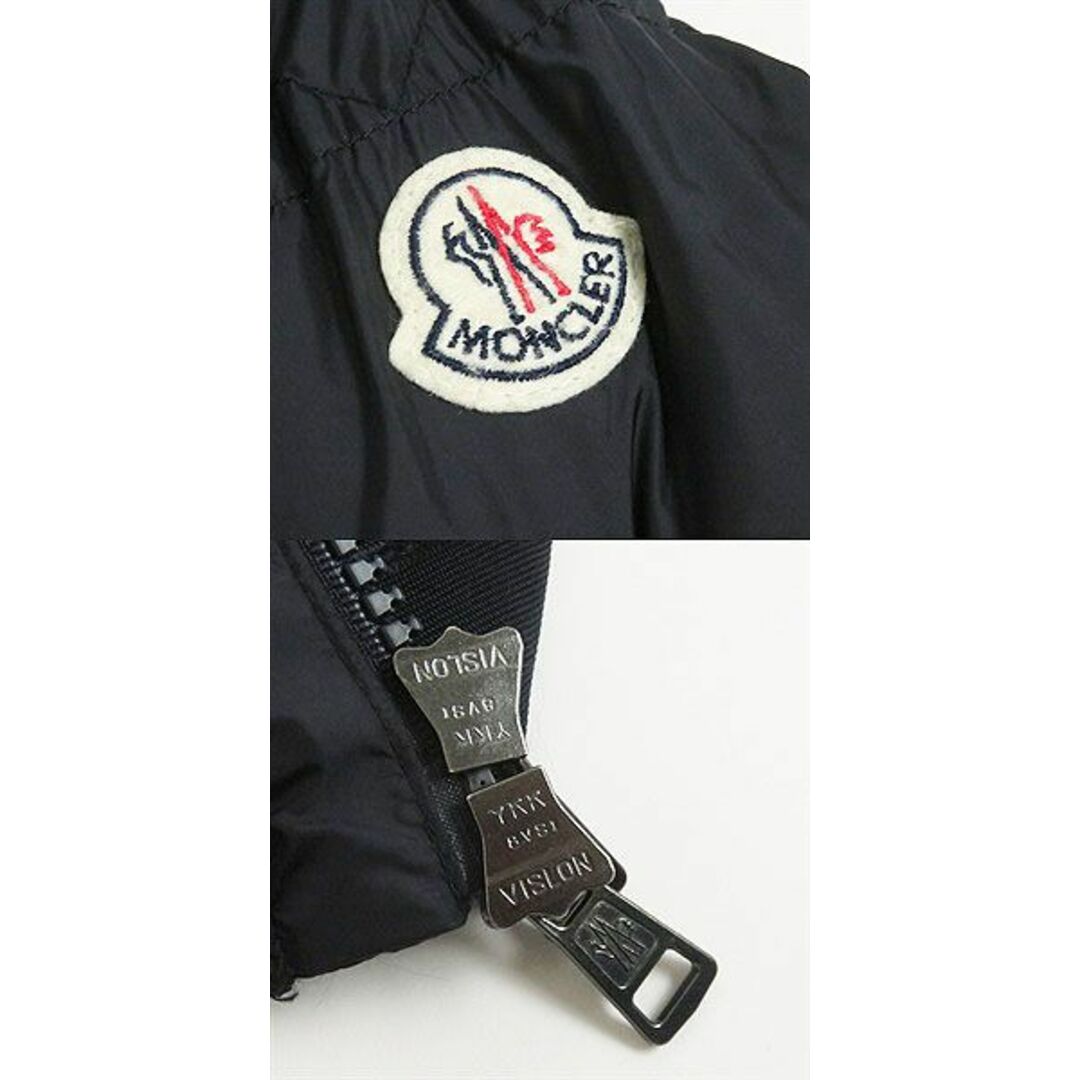 MONCLER(モンクレール)の美品□17-18AW MONCLER/モンクレール RILLIEUX ウール カシミヤ混 切替デザイン フーデッド WZIP ダウンジャケット ネイビー 1 正規品 メンズのジャケット/アウター(ダウンジャケット)の商品写真