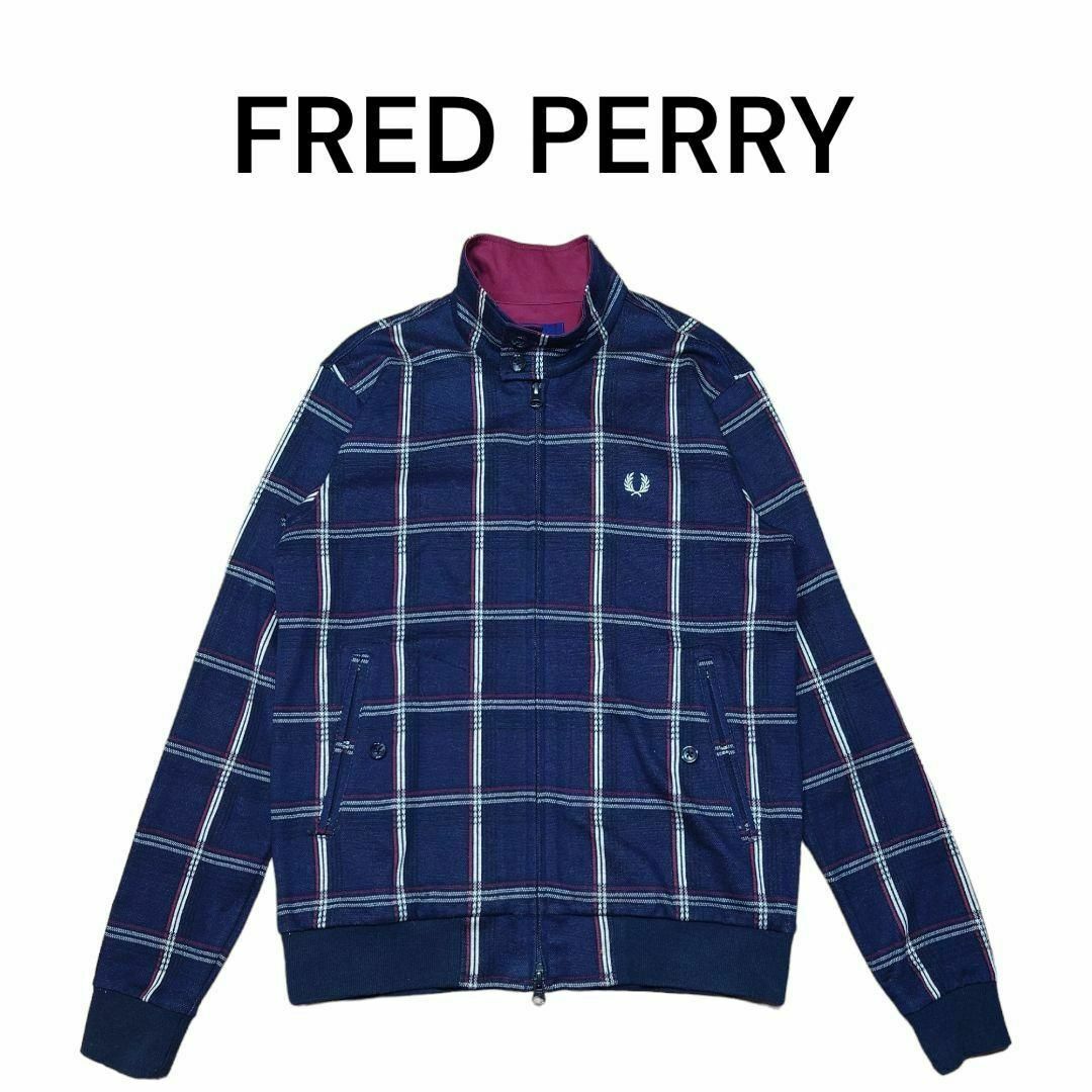 FRED PERRY(フレッドペリー)のFRED PERRY　ワンポイントロゴ刺繍　総柄スイングトップ　フレッドペリー メンズのジャケット/アウター(その他)の商品写真