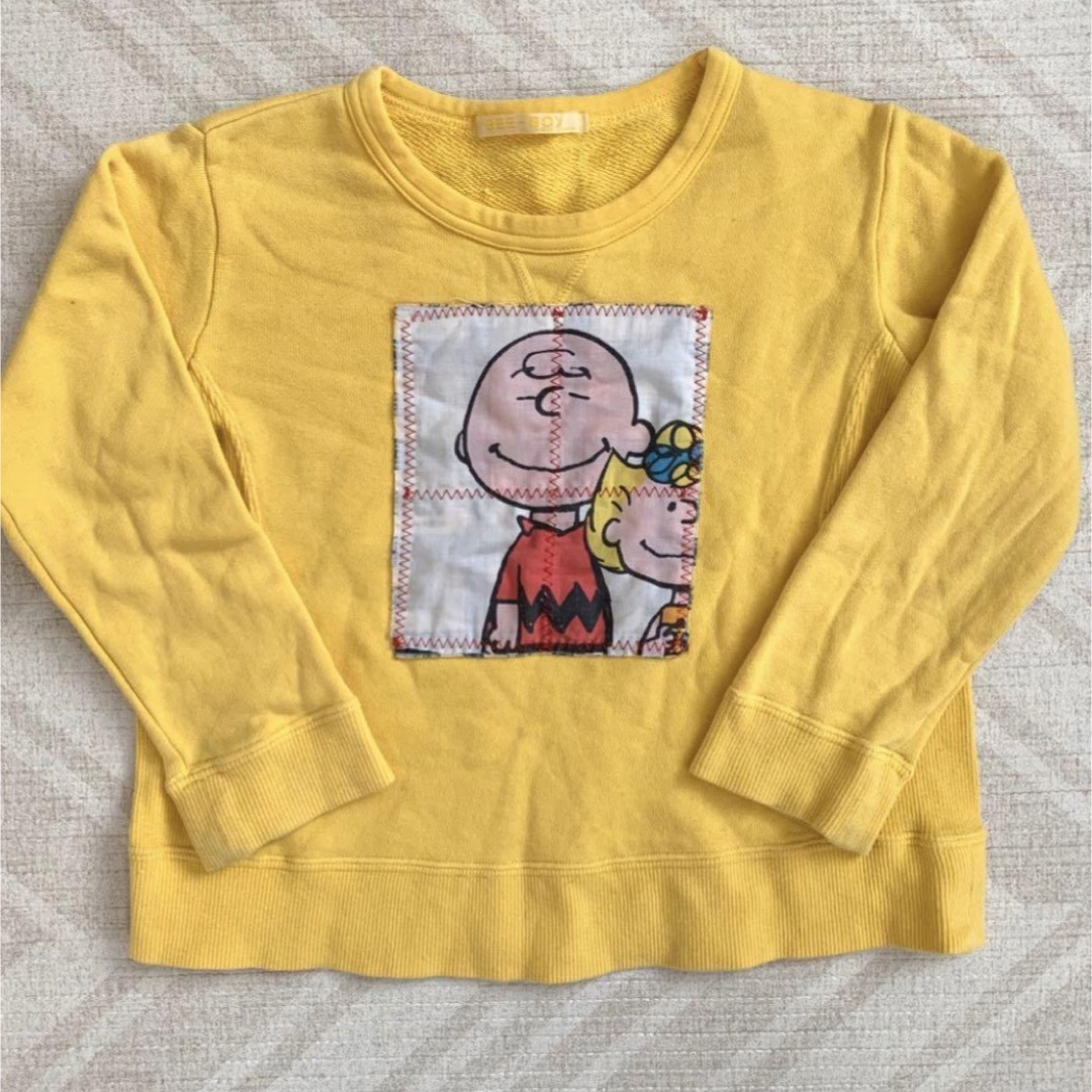 PEANUTS(ピーナッツ)のPEANUTS ヴィンテージ　トレーナー 100cm 古着 ヴィンテージシーツ キッズ/ベビー/マタニティのキッズ服男の子用(90cm~)(Tシャツ/カットソー)の商品写真