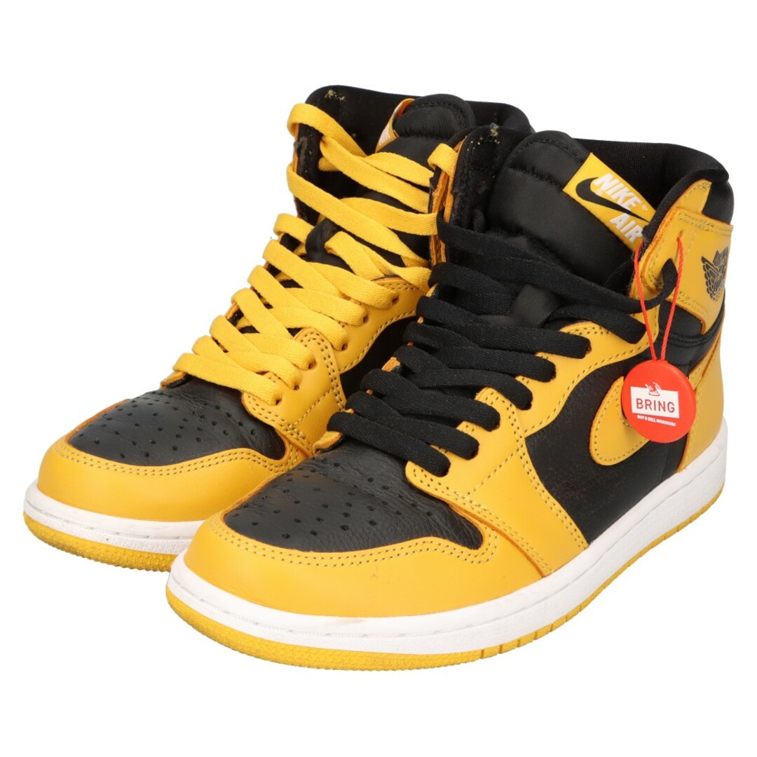 NIKE(ナイキ)のNIKE ナイキ AIR JORDAN1 RETRO HIGH OG Pollen 555088-701 エアジョーダン1 ハイカットスニーカー パラン イエロー/ブラック US7/25cm レディースの靴/シューズ(スニーカー)の商品写真