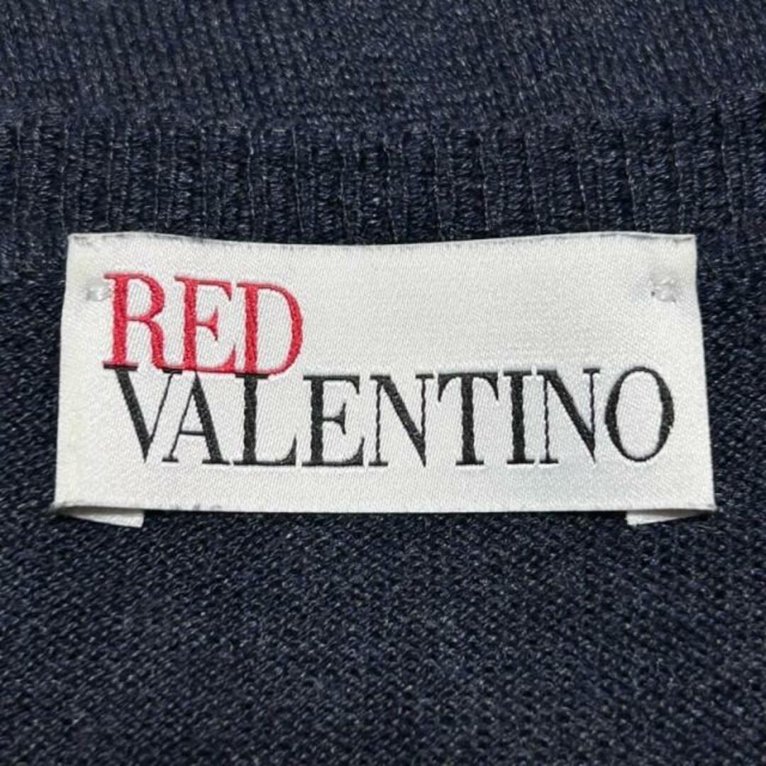 RED VALENTINO(レッドヴァレンティノ)のRED VALENTINO(レッドバレンチノ) カーディガン サイズS レディース - ダークネイビー 長袖 レディースのトップス(カーディガン)の商品写真