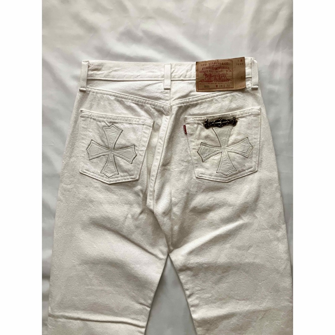 A&G(エーアンドジー)の90s00s Levi's 501 ホワイト A&Gリメイク USA メンズのパンツ(デニム/ジーンズ)の商品写真