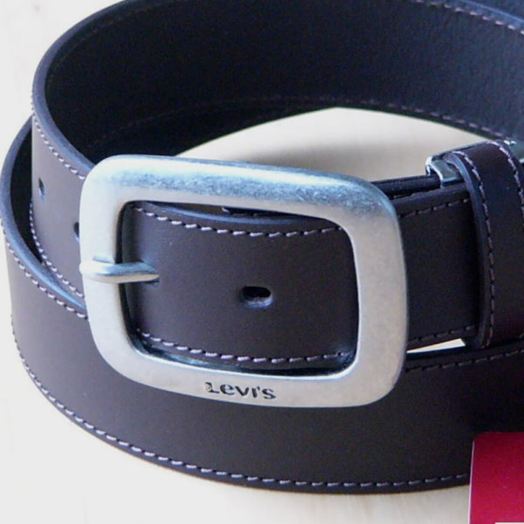 Levi's(リーバイス)の6491濃茶 リーバイス 本革 ベルト 35mm ダークブラウン レディースのファッション小物(ベルト)の商品写真