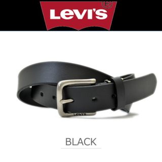 リーバイス(Levi's)の6602 BK リーバイス ベルト 牛革 3cm幅 29ミリ ブラック 黒 新品(ベルト)