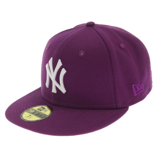 ニューエラー(NEW ERA)のNEW ERA ニューエラ 59FIFTY NEW YORK YANKEES ニューヨーク ヤンキース ベースボールキャップ 帽子 パープル(キャップ)