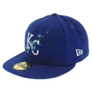 ニューエラー(NEW ERA)のNEW ERA ニューエラ 59FIFTY MLB KANSAS CITY ROYALS SIDE PATCH BLOOM エムエルビー カンザス シティ ロイヤル サイド パッチ ブルーム ベースボールキャップ 帽子 ブルー(キャップ)