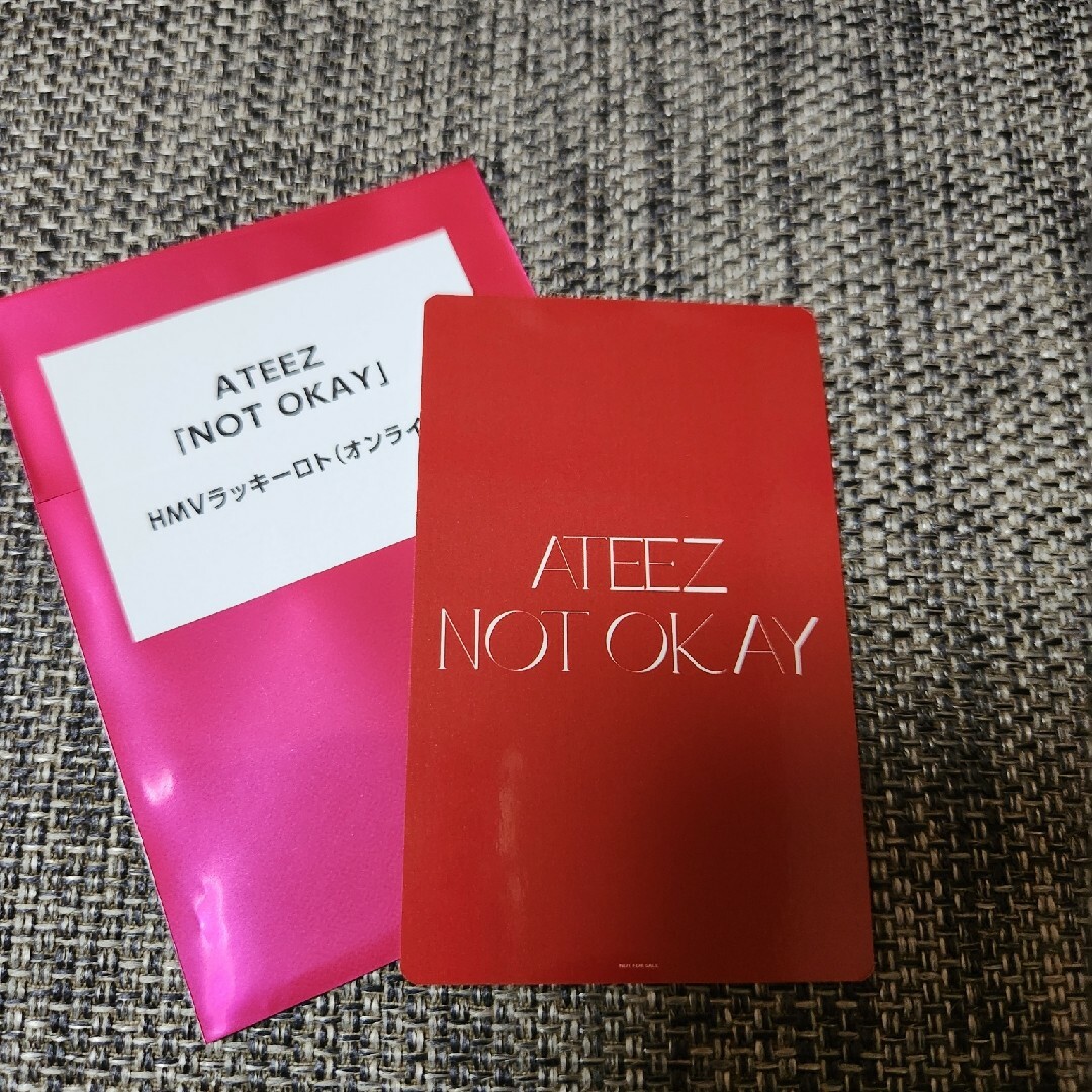 ATEEZ(エイティーズ)のATEEZ ヨサン トレカ NOT OKAY HMV ラキドロ 当選品 エンタメ/ホビーのタレントグッズ(アイドルグッズ)の商品写真