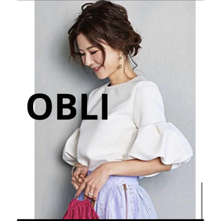 オブリ(OBLI)の▪️オブリ　OBLI  ボリュームスリーブブラウス(シャツ/ブラウス(半袖/袖なし))