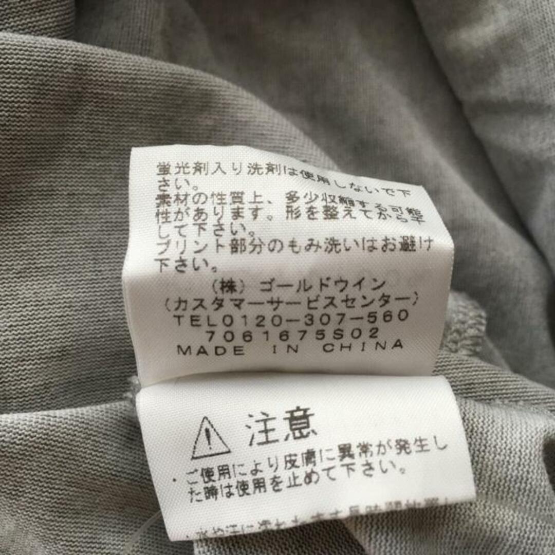 THE NORTH FACE(ザノースフェイス)のTHE NORTH FACE(ノースフェイス) 長袖Tシャツ サイズL メンズ - NT81740 ライトグレー×黒 メンズのトップス(Tシャツ/カットソー(七分/長袖))の商品写真