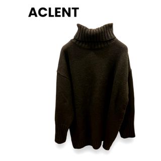 アリシアスタン(ALEXIA STAM)のACLENT オーバーニット　即完売　ブラック　アクレント(ニット/セーター)