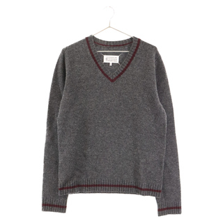 マルタンマルジェラ(Maison Martin Margiela)のMaison Margiela メゾンマルジェラ 20AW Wool School Boy Sweater Vネックニットセーター グレー S50GP0224(ニット/セーター)