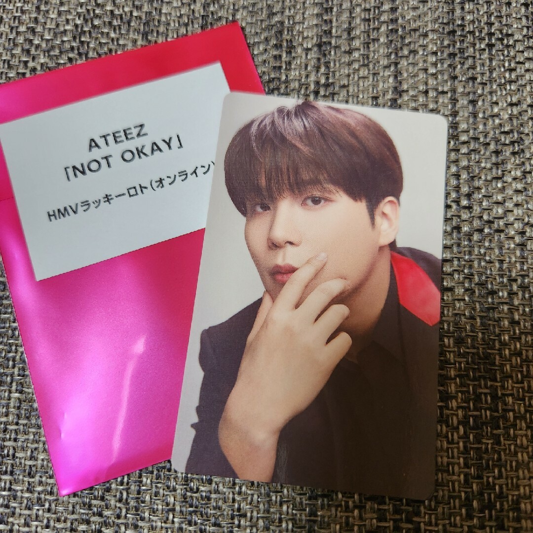 ATEEZ(エイティーズ)のATEEZ ジョンホ トレカ NOT OKAY HMV ラキドロ 当選品 エンタメ/ホビーのタレントグッズ(アイドルグッズ)の商品写真