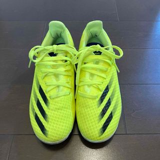 アディダス(adidas)のお値下げ⭐︎サッカースパイクadidasアディダス　20cm  蛍光色　イエロー(スニーカー)