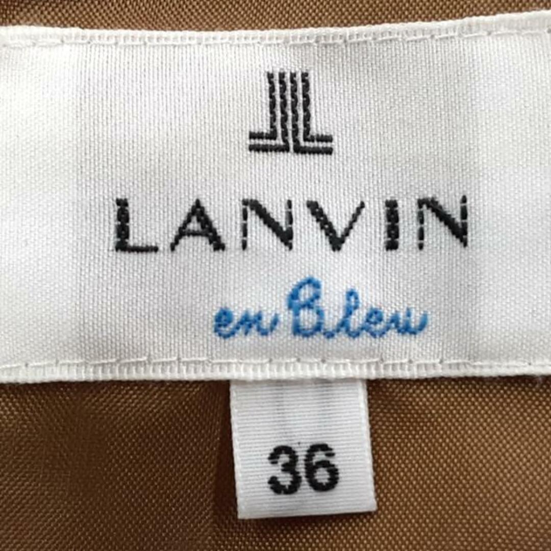 LANVIN en Bleu(ランバンオンブルー)のLANVIN en Bleu(ランバンオンブルー) ロングスカート サイズ36 S レディース - ライトブラウン リボン レディースのスカート(ロングスカート)の商品写真