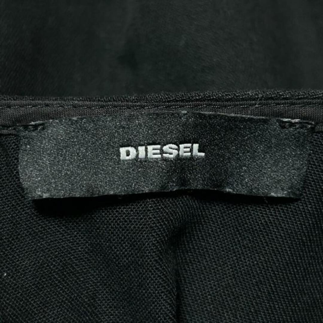 DIESEL(ディーゼル)のDIESEL(ディーゼル) 半袖カットソー サイズS レディース - 黒 フリル レディースのトップス(カットソー(半袖/袖なし))の商品写真