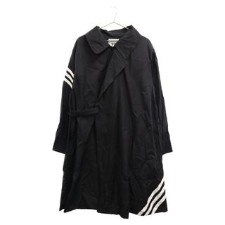 Y-3 ワイスリー 22SS CH1 STRIPES COAT ストライプコート ロングジャケット ブラック HG6111