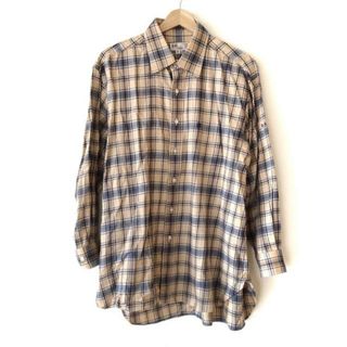 ダックス(DAKS)のDAKS(ダックス) 長袖シャツ メンズ - ベージュ×ネイビー×黒 チェック柄(シャツ)