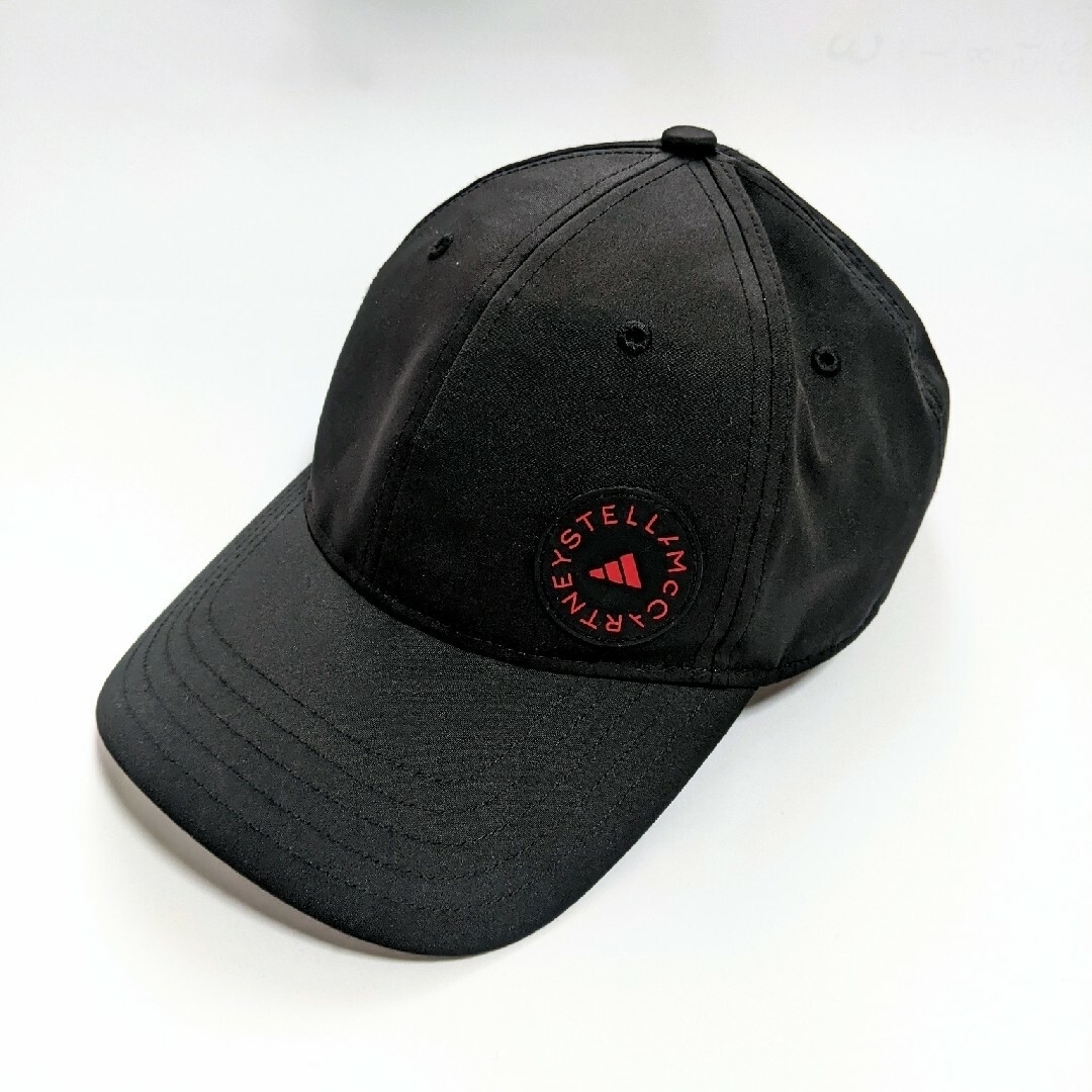 adidas by Stella McCartney(アディダスバイステラマッカートニー)のadidas ステラマッカートニー 美品 ランニングキャップ 帽子 CAP 黒 レディースの帽子(キャップ)の商品写真