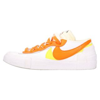 ナイキ(NIKE)のNIKE ナイキ ×sacai BLAZER LOW MAGMA ORANGE サカイ ブレーザーLOW マグマオレンジ ローカットスニーカー ホワイト US8/26cm DD1877-100(スニーカー)