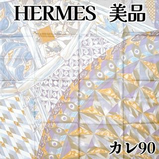 エルメス(Hermes)のエルメス カレ90 TROPHEES de VENISE II スカーフ シルク(バンダナ/スカーフ)