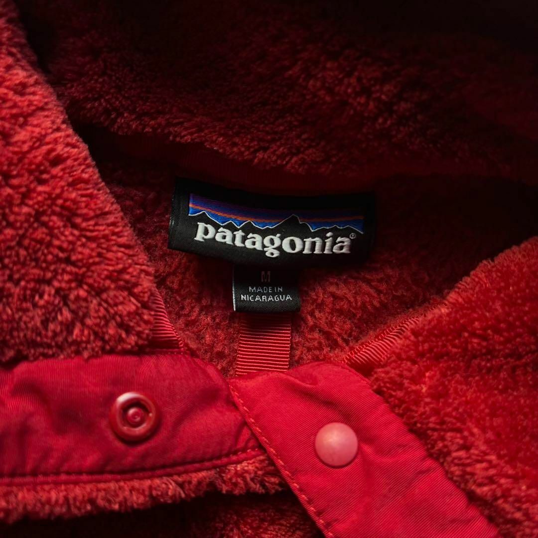 patagonia(パタゴニア)のパタゴニア　シンチラ　スナップTジップアップ　フリースジャケット　レッド　M レディースのジャケット/アウター(ブルゾン)の商品写真