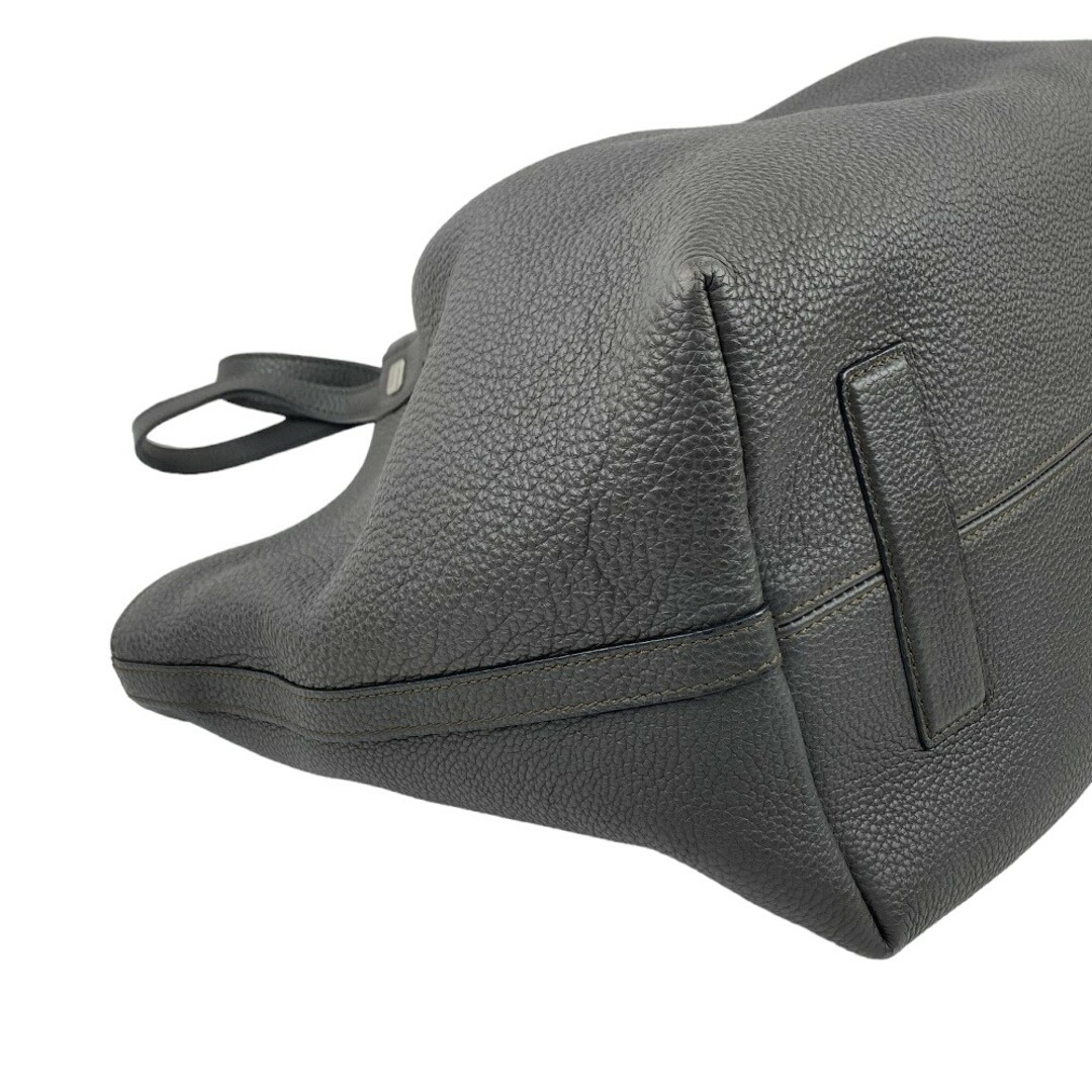 SERAPIAN グレー ひっかき レザートートバッグ SERAPIAN グレー ひっかき レザートートバッグ