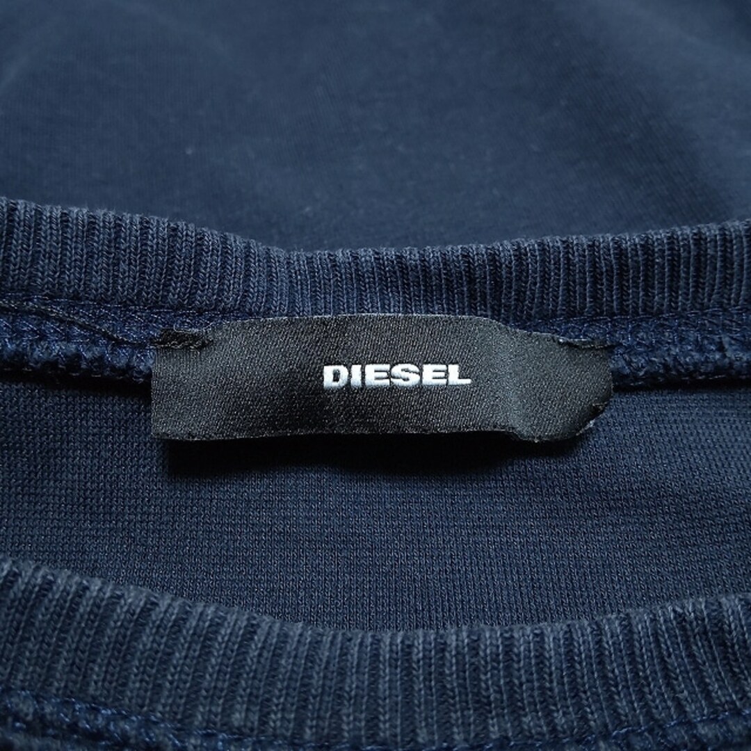 DIESEL(ディーゼル)のDIESEL(ディーゼル) トレーナー レディース - ダークネイビー×ブルー 長袖/刺繍 レディースのトップス(トレーナー/スウェット)の商品写真