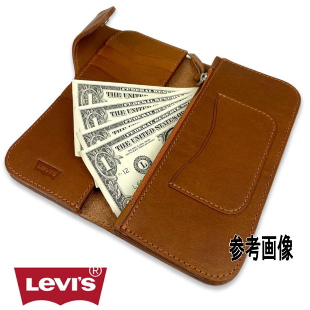 Levi's(リーバイス)のリーバイス 本革 ウォレットチェーン付き 長財布8167 新品 DBR メンズのファッション小物(長財布)の商品写真