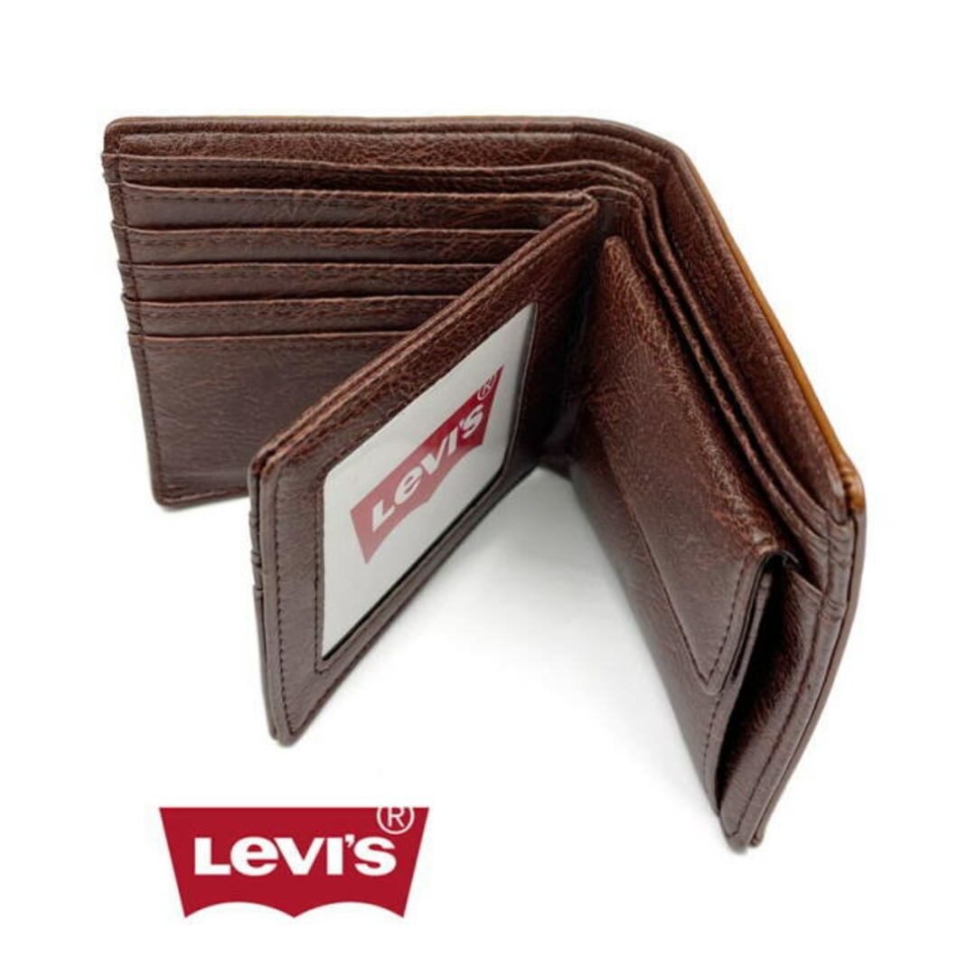 Levi's(リーバイス)の黒 8306リーバイス ラベルパッチ エコレザー 折財布 メンズのファッション小物(折り財布)の商品写真